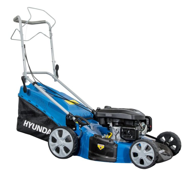 Самоходна бензинова косачка HYM 56 SP Hyundai/56см, 4,0 к.с, 175 куб/см с странично  изхвърляне и мулчиране от Hyundai Power Tools