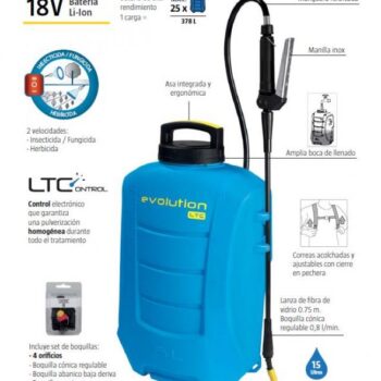 Акумулаторна пръскачка MATABI Еvolution15 LTC 1